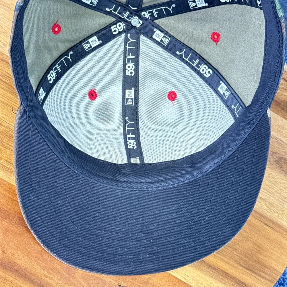New Era Houston Texans Hat Mens 7 3/8 Camo Cotton Fitted 59FIFTY NFL Camouflage